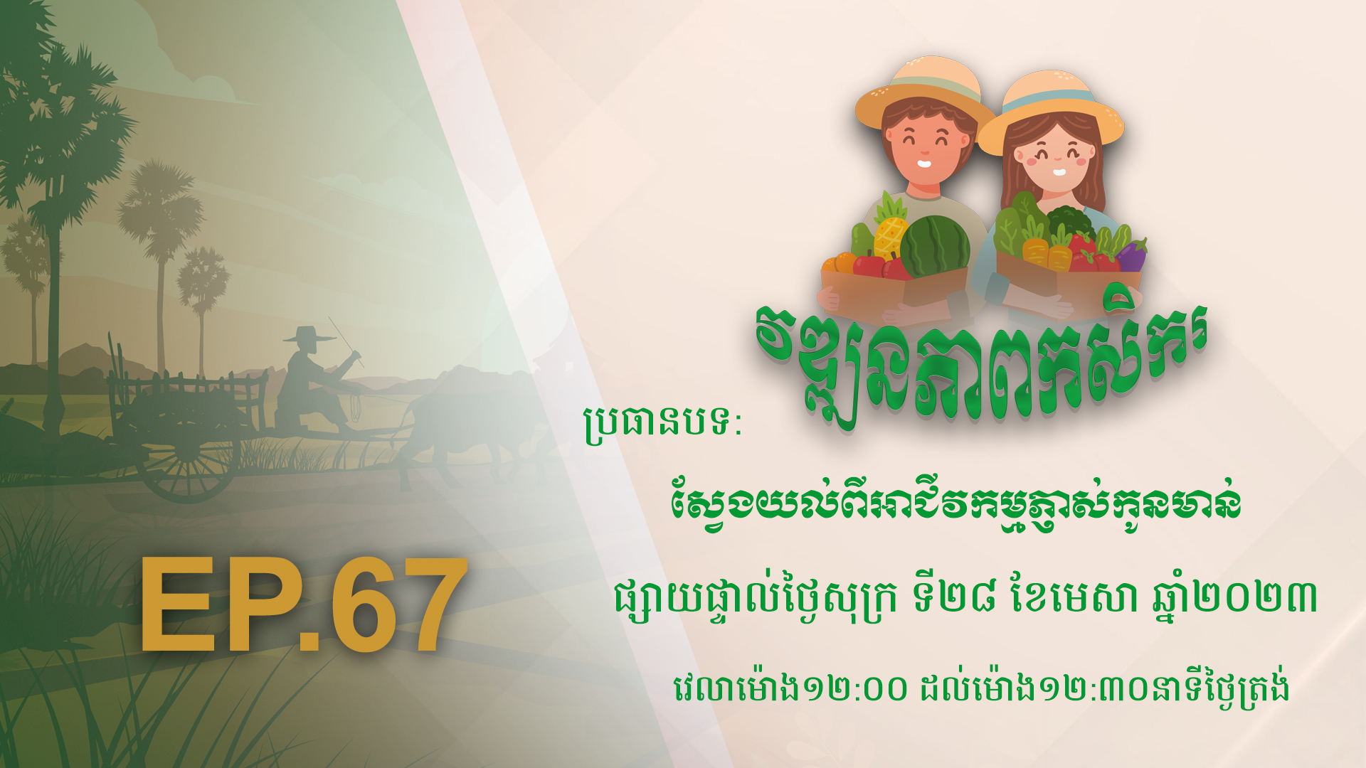 កម្មវិធី វឌ្ឍនភាពកសិករ EP.67