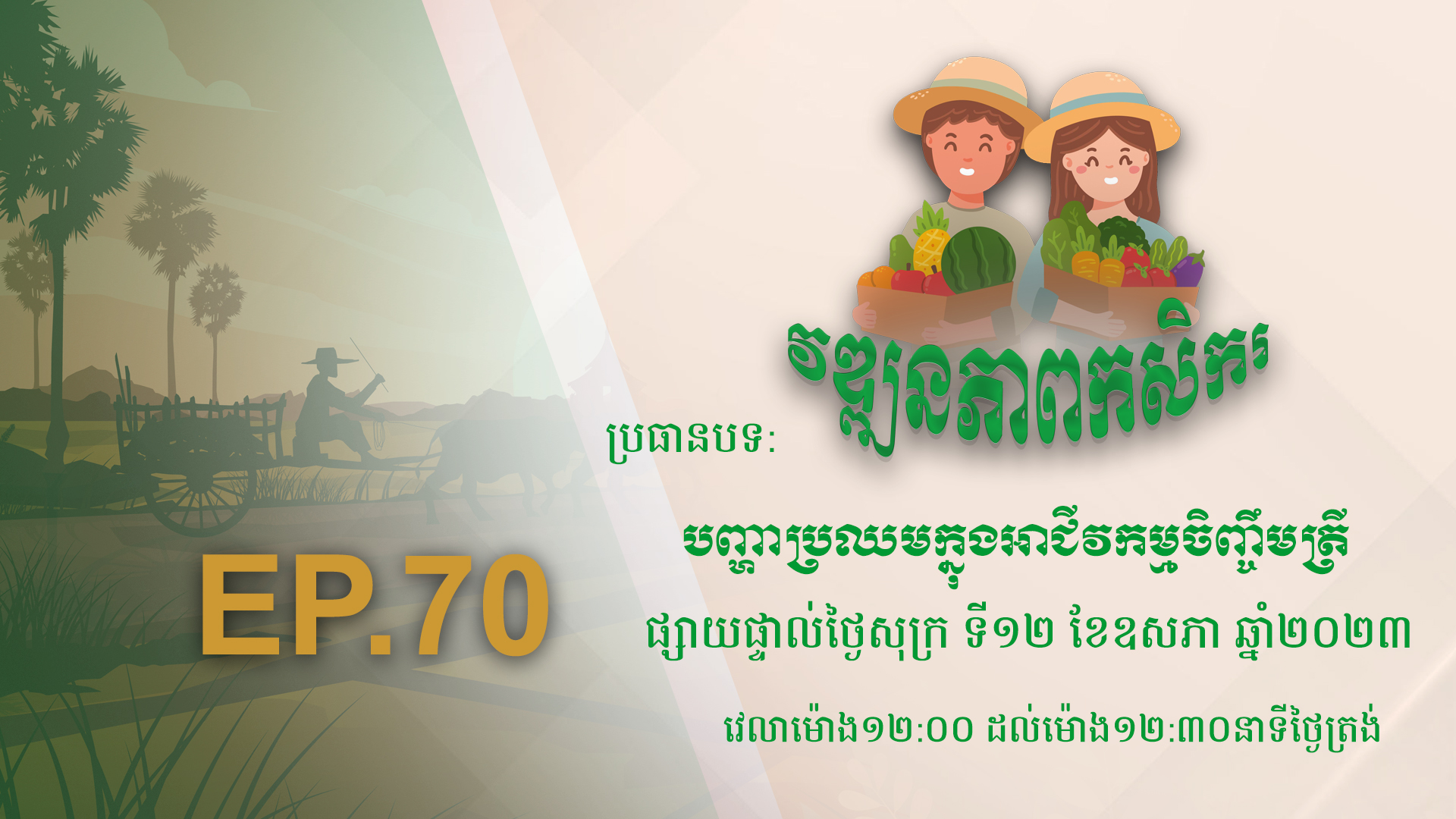 កម្មវិធី វឌ្ឍនភាពកសិករ EP.70