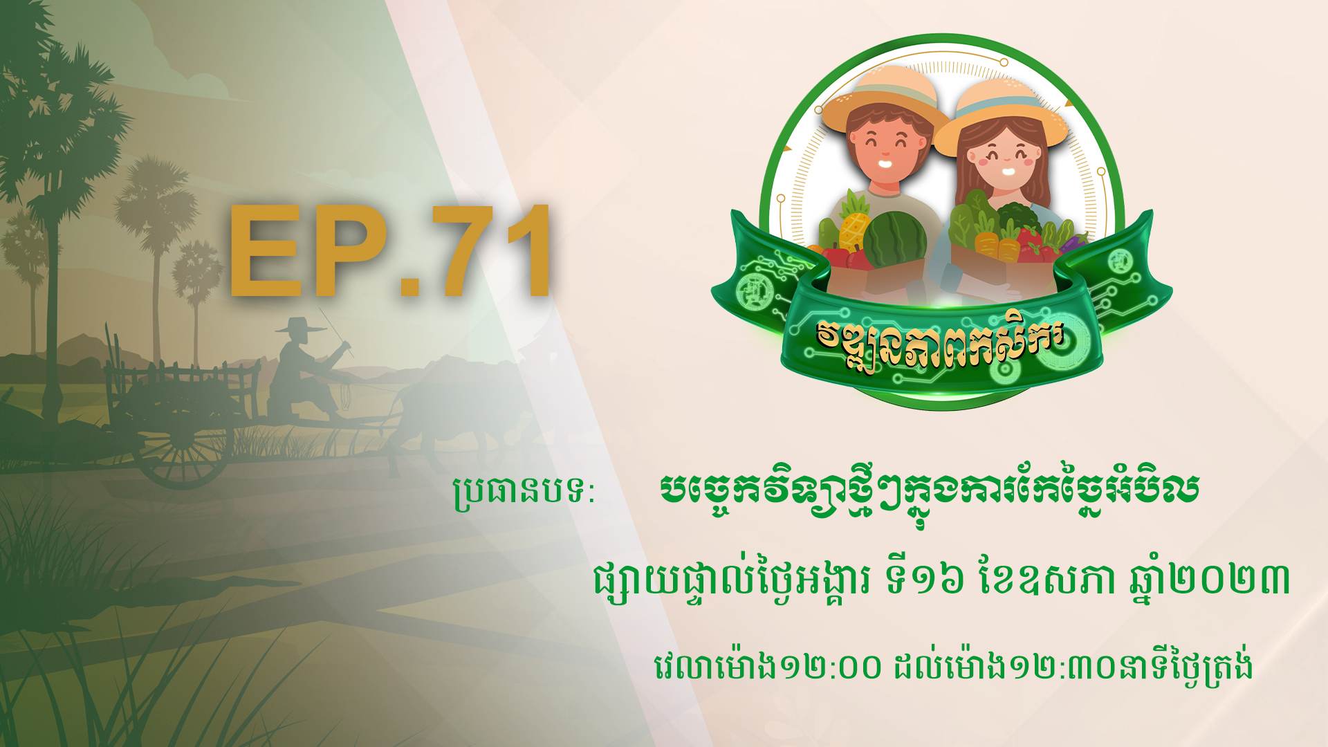 កម្មវិធី វឌ្ឍនភាពកសិករ EP.71