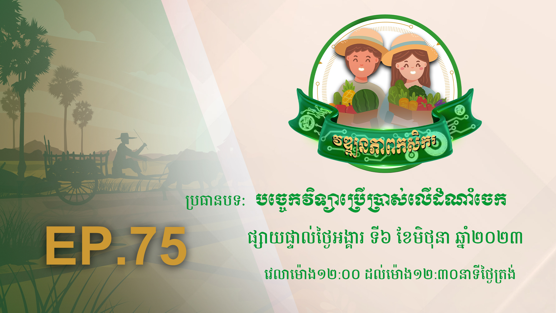 កម្មវិធី វឌ្ឍនភាពកសិករ EP.75