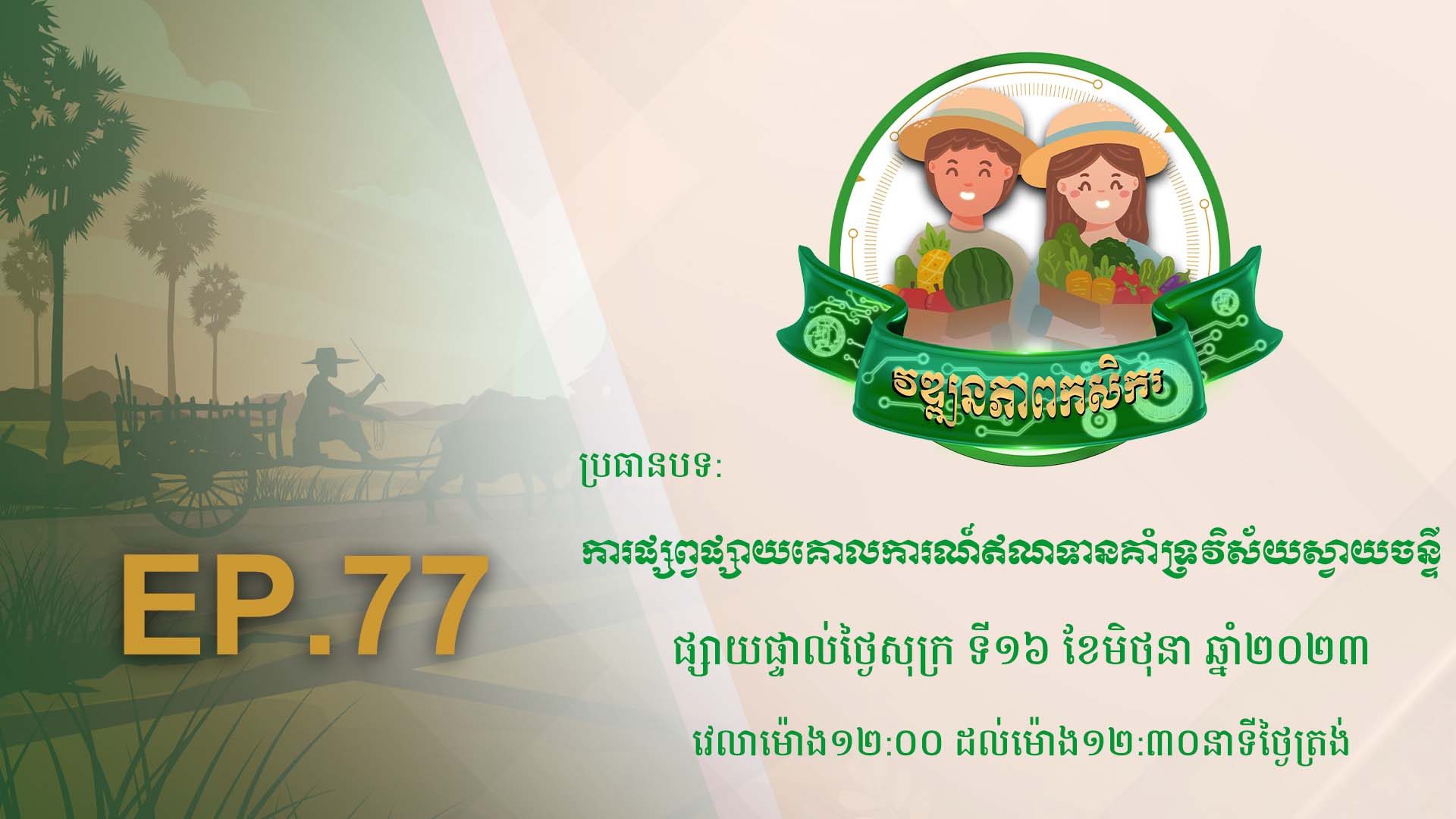 កម្មវិធី វឌ្ឍនភាពកសិករ EP.77