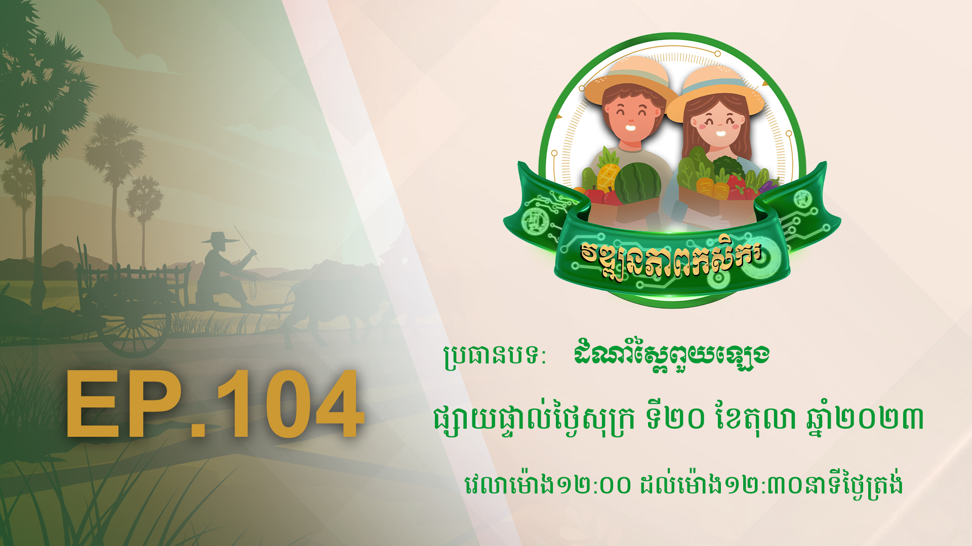 កម្មវិធី វឌ្ឍនភាពកសិករ EP.104
