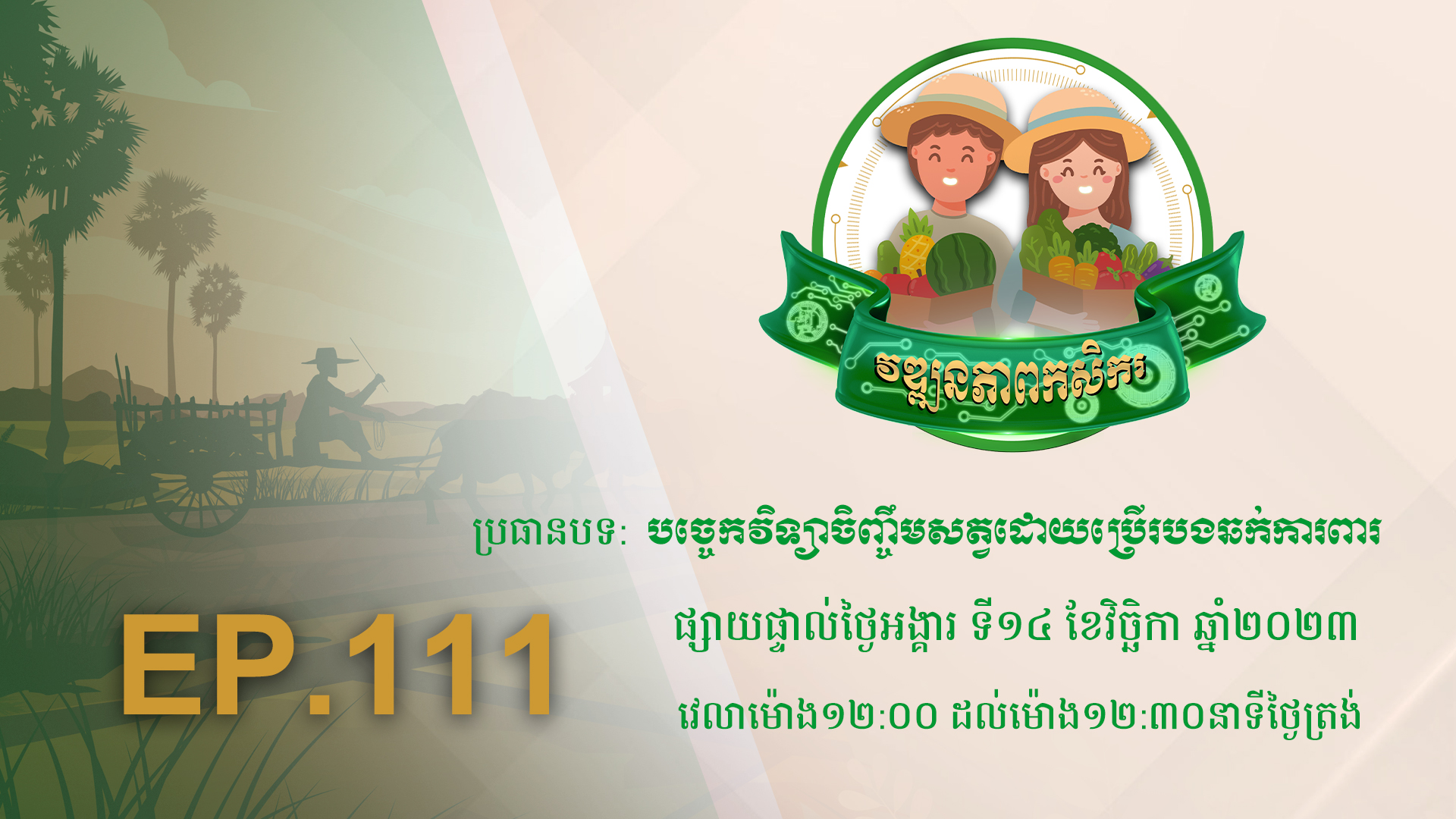កម្មវិធី វឌ្ឍនភាពកសិករ EP.111