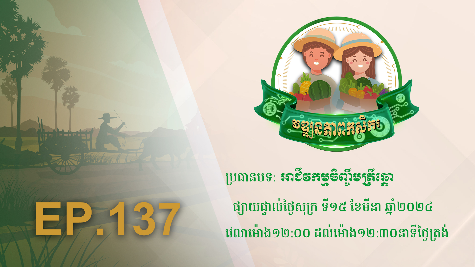 កម្មវិធី វឌ្ឍនភាពកសិករ EP.137