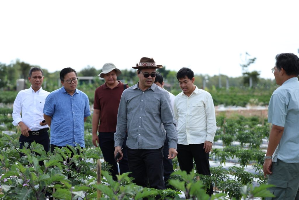 ឯកឧត្តមបណ្ឌិត កៅ ថាច ចុះពិនិត្យកសិដ្ឋានចំនួន ៤ ទីតាំងនៅខេត្តតាកែវ និងជំរុញឲ្យពង្រីកផលិតកម្ម ព្រមទាំងផ្តល់ទុនប្រាក់កម្ចីពី ARDB